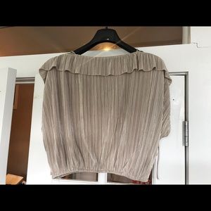 Beautiful Wide Shoulder Crop Top